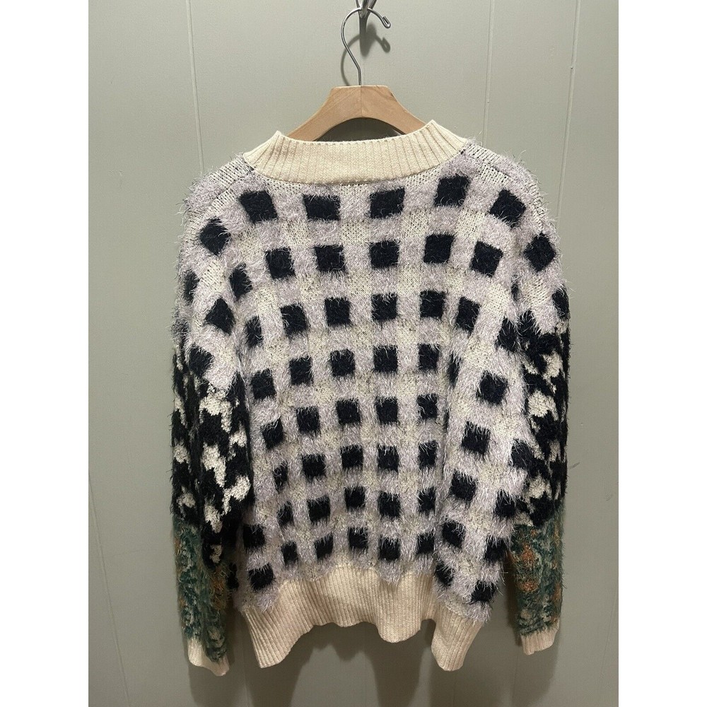 Clad And Cloth Symone Pattern Block Sweater - image 7